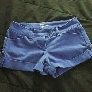 Blue shorts